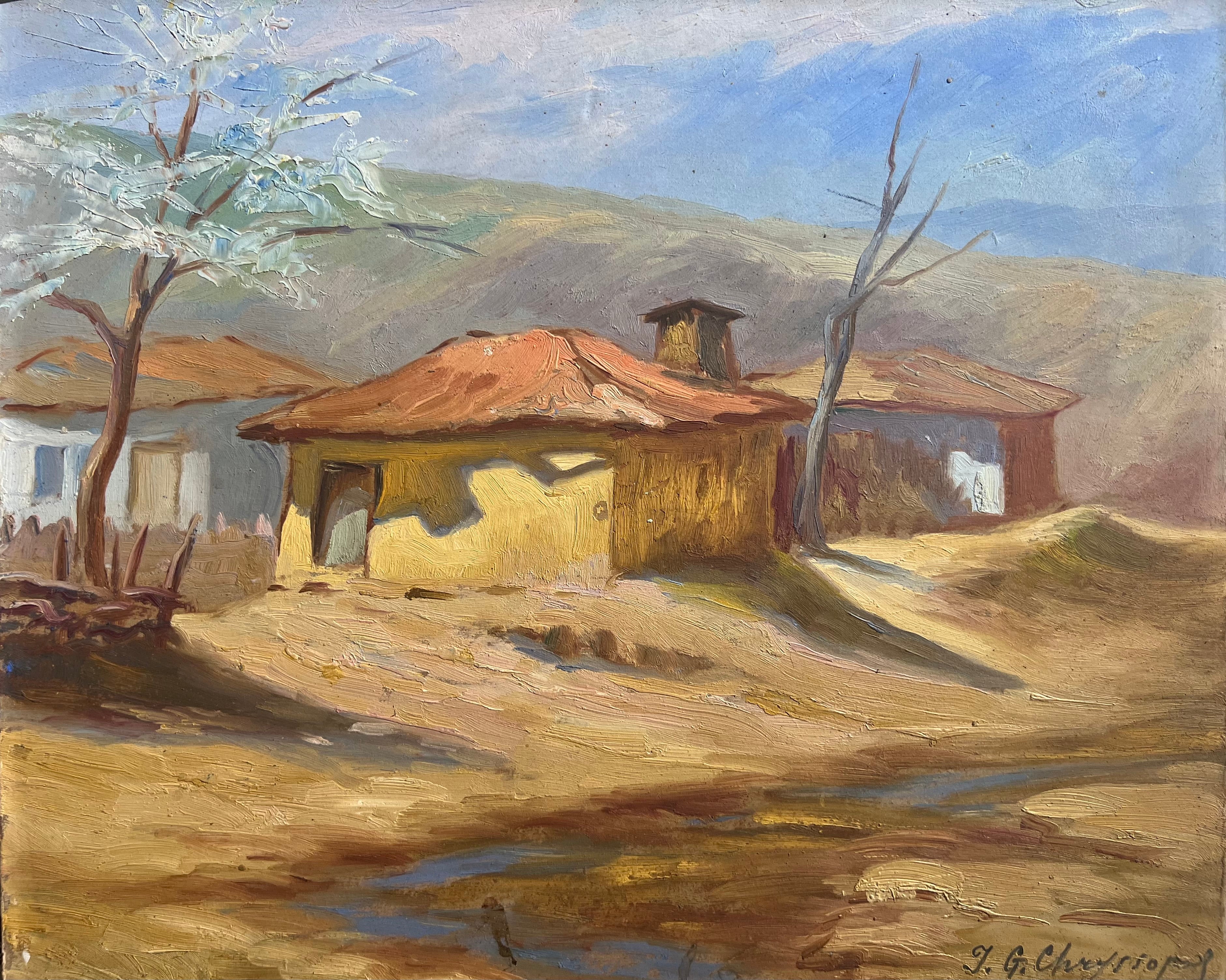 Яни Хрисопулос -"Цигански къщи в Градец"
