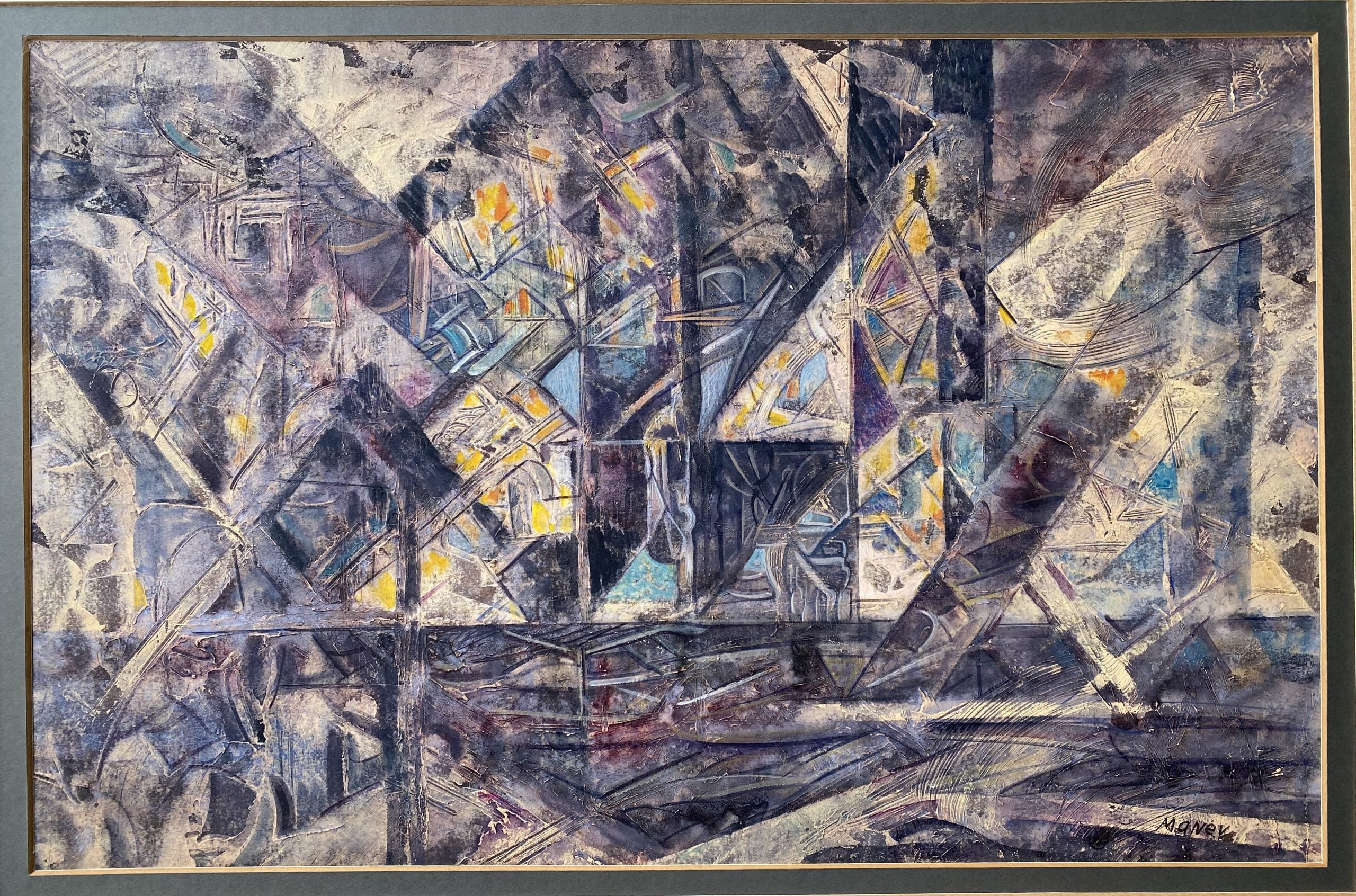 Никола Манев - “Композиция в лилаво”